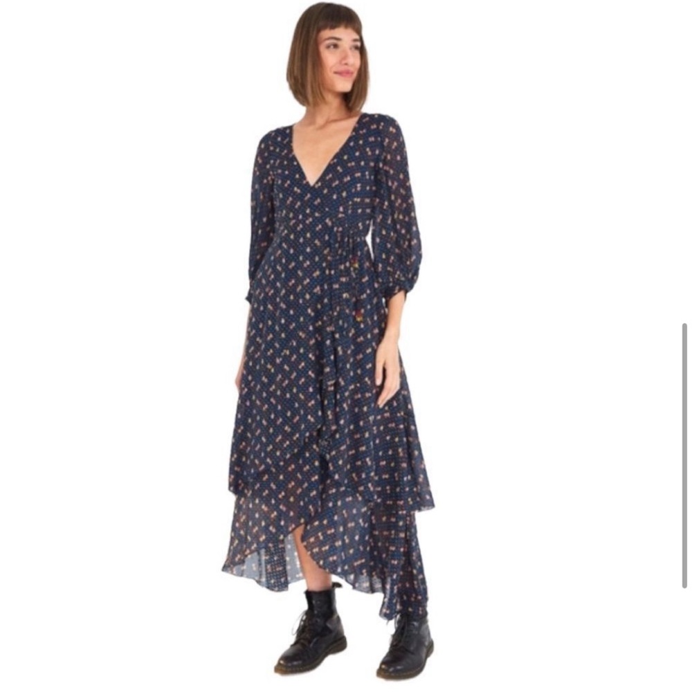 NWT Farm Rio Mini Cashew Wrap Dress -S